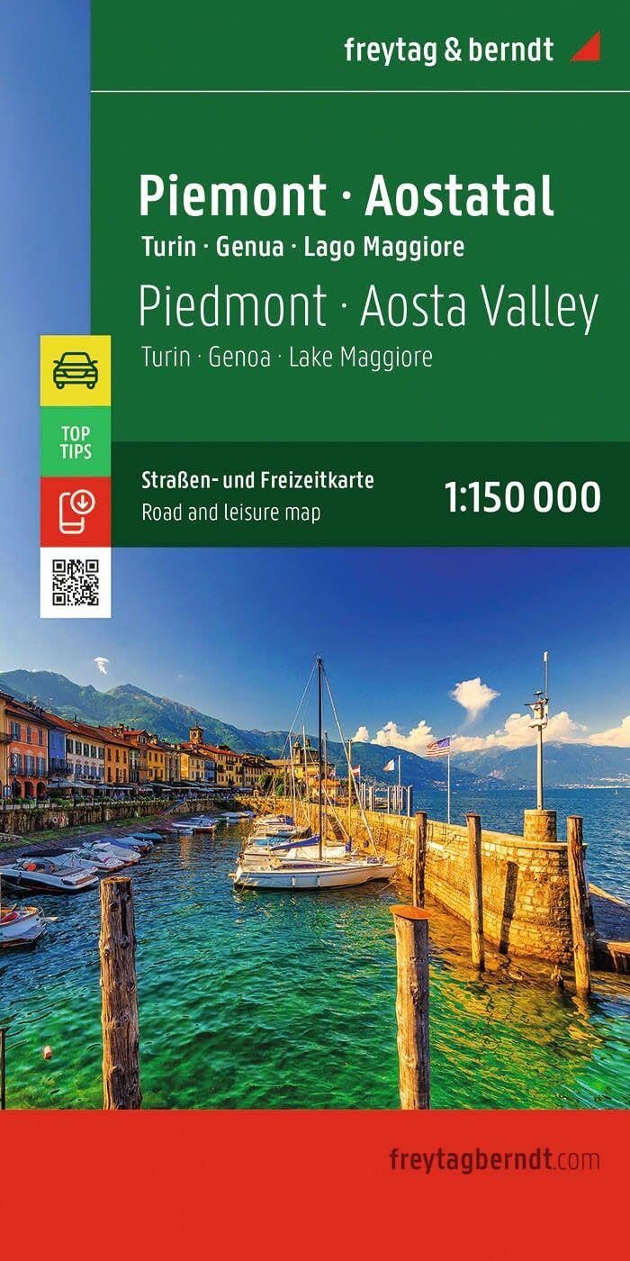 Piedmont - Aosta Valley Road and Leisure Map: 1:150,000 scale