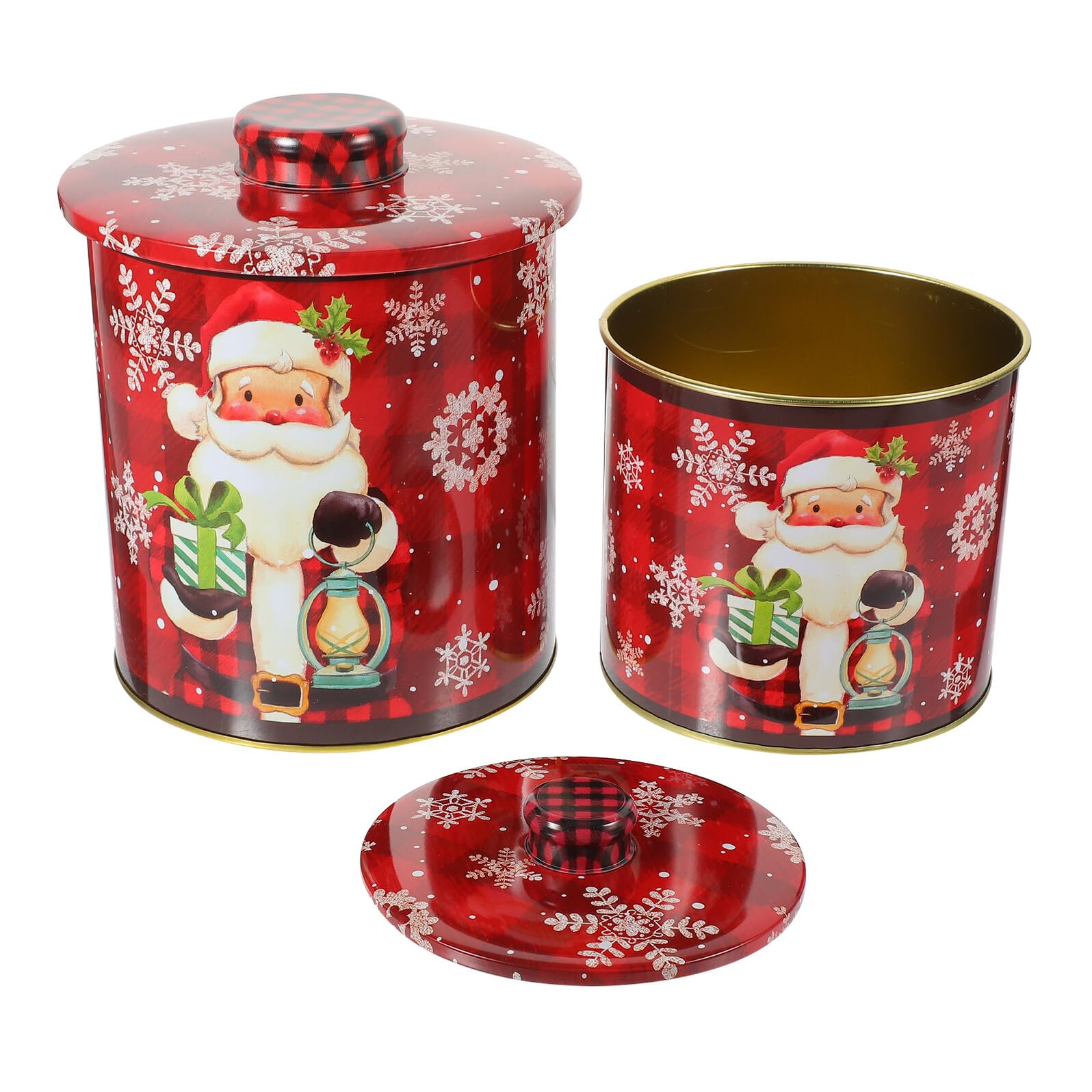Bocal à bonbons de Noël en tôle pour sublimer vos tables de réveillon festives