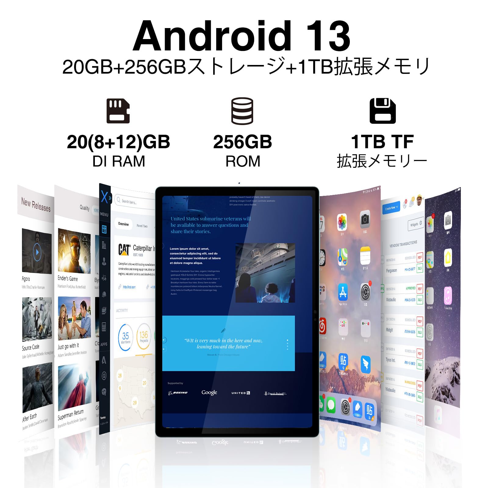 Amazon.co.jp: [10.5-inch Android 13 Tablet] DOOGEE T10 Plus Tablet