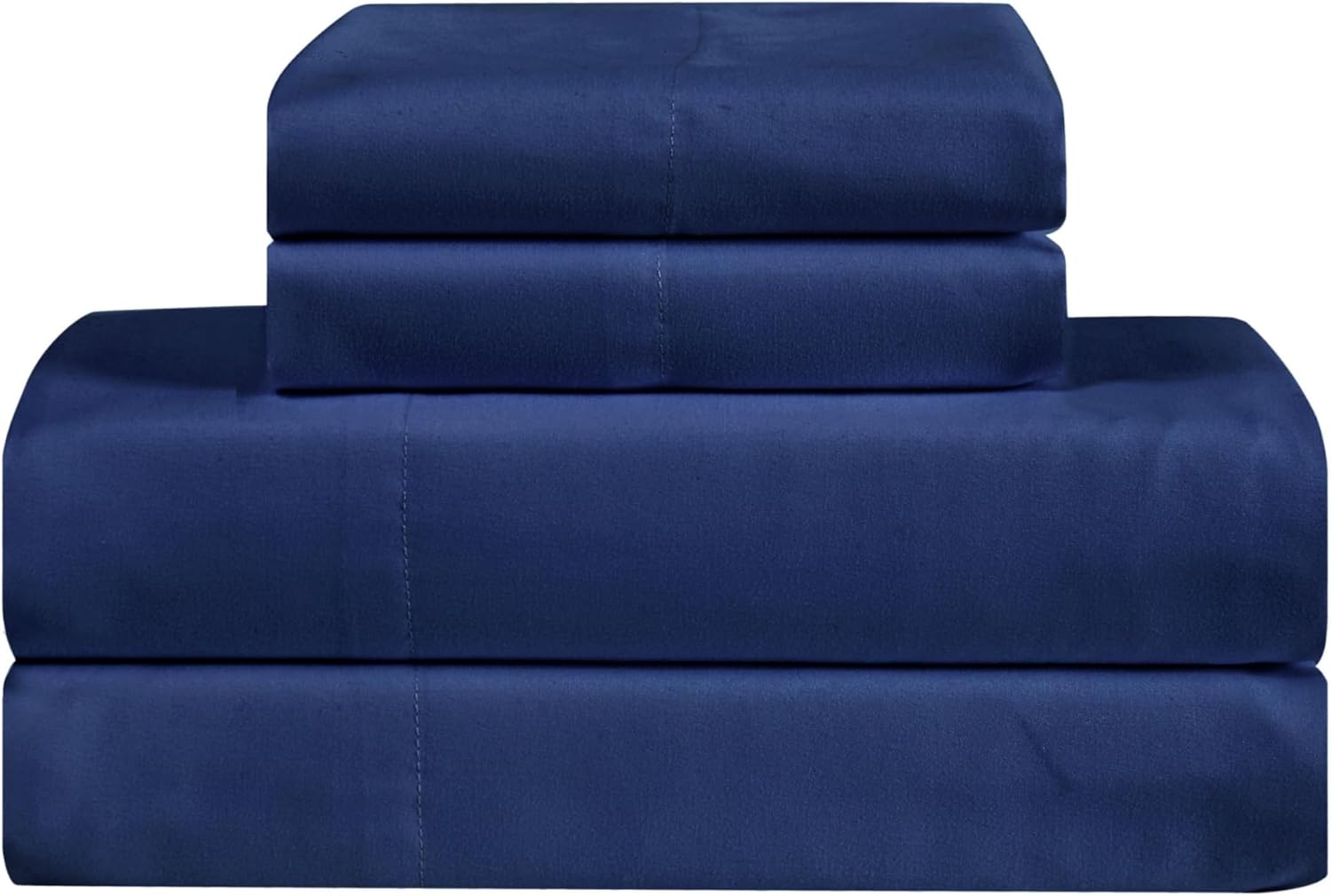 Truly Calm Sheet Sets Navy Polyester 3-Piece Twin XL Sheet Set, Solid Color for Men and Women, OEKO-TEX Certified Confidence