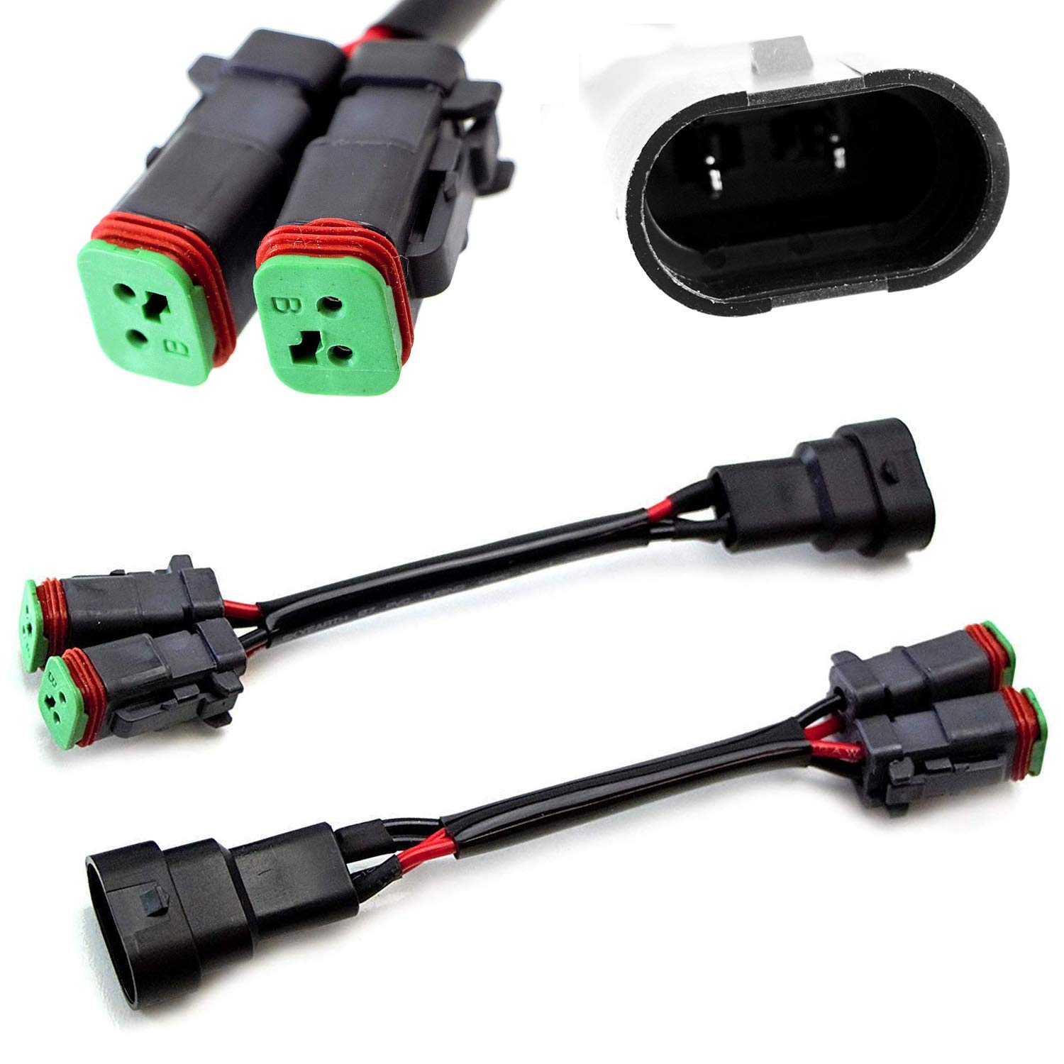 Amazon.com: iJDMTOY Y-Shape Dual Outputs 9145 H10 9006 to