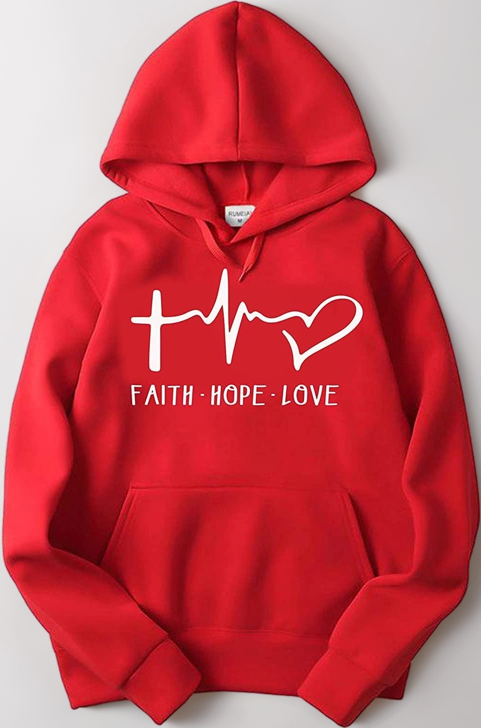 Unisex White Hoodie with RED Print: Spider/Printed Black Hoodie/Graphic Printed Hoodie/Hoodie for Men & Women/Warm Hoodie/Unisex Hoodie