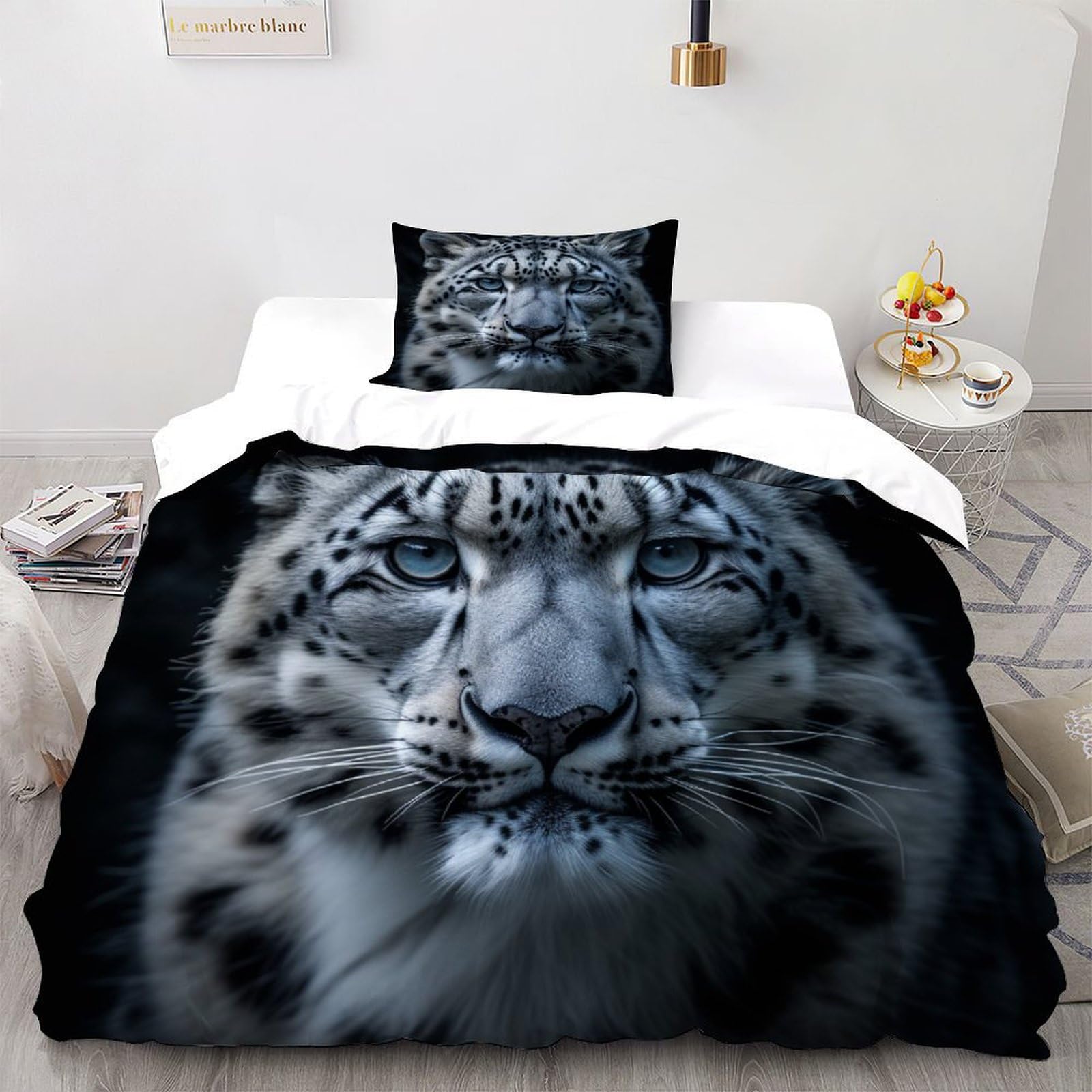 Housse de couette imprimé animaux wild animals lit adulte 135x200