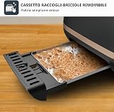 Tefal - Includeo - Grille-pain 2 fentes avec pinces magnétiques - Noir - 6