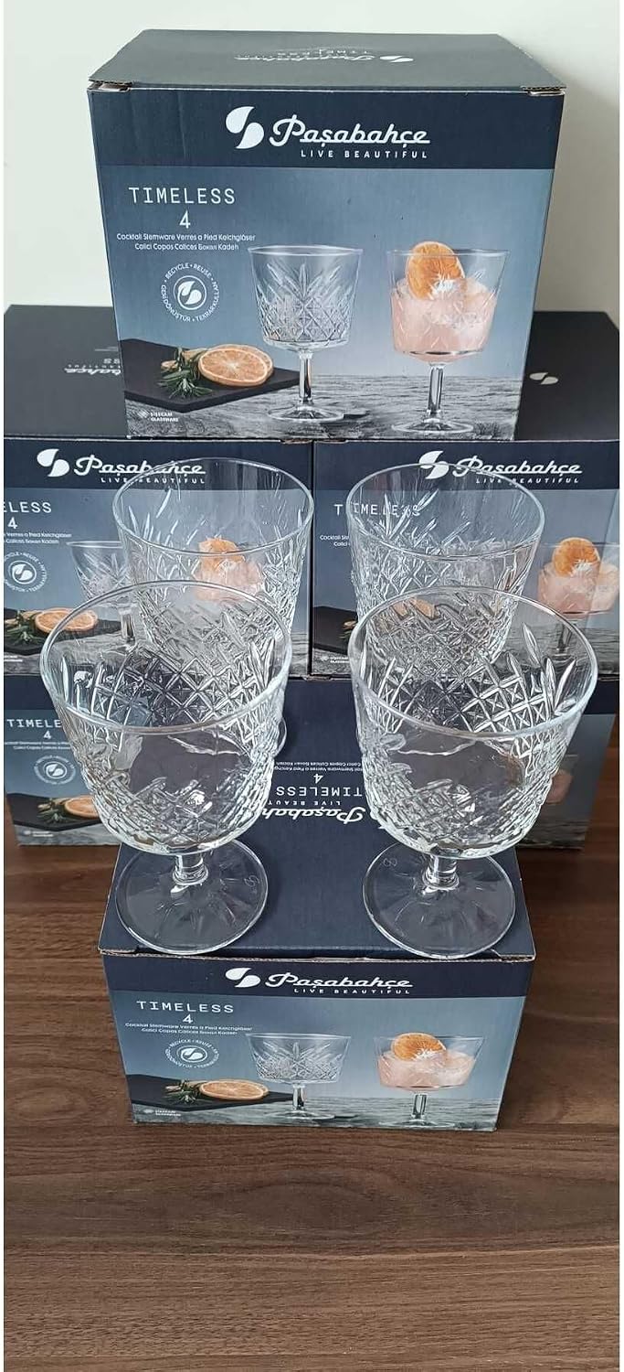 Pasabahce Timeless Kokteyl Meşrubat Bardağı ve Magnolya Kase 4 Adet 728272621515616AYBABASTORE