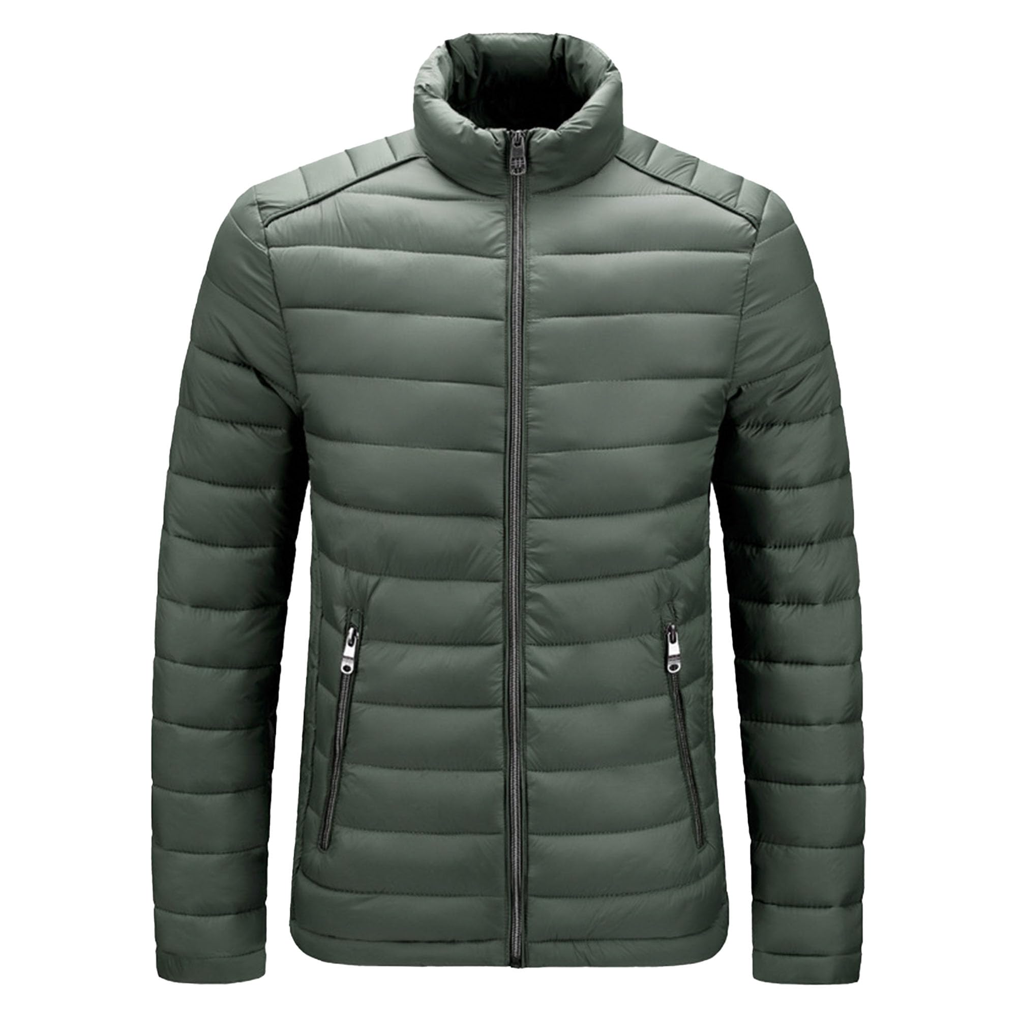 Doudoune légère à col roulé pour hommes veste bouffante pliante - 8