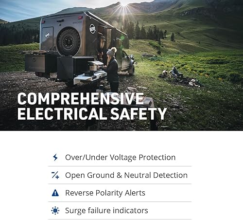 Miniatura 4 de Progressive Industries EMS-PT50X Protector de sobretensiones portátil para RV, negro, 50 amperios
