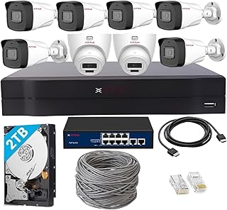 CP PLUS 8 Channel Full HD NVR with 6X Outdoor and 2X Indoor 2 MP Built-in Audio Mic Wired IP CCTV Cameras, Motion Detectio Price In India