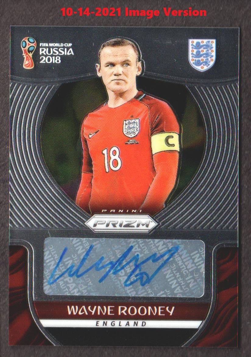 2018 Panini Prizm World Cup Signatures #S-WR Wayne Rooney Auto 