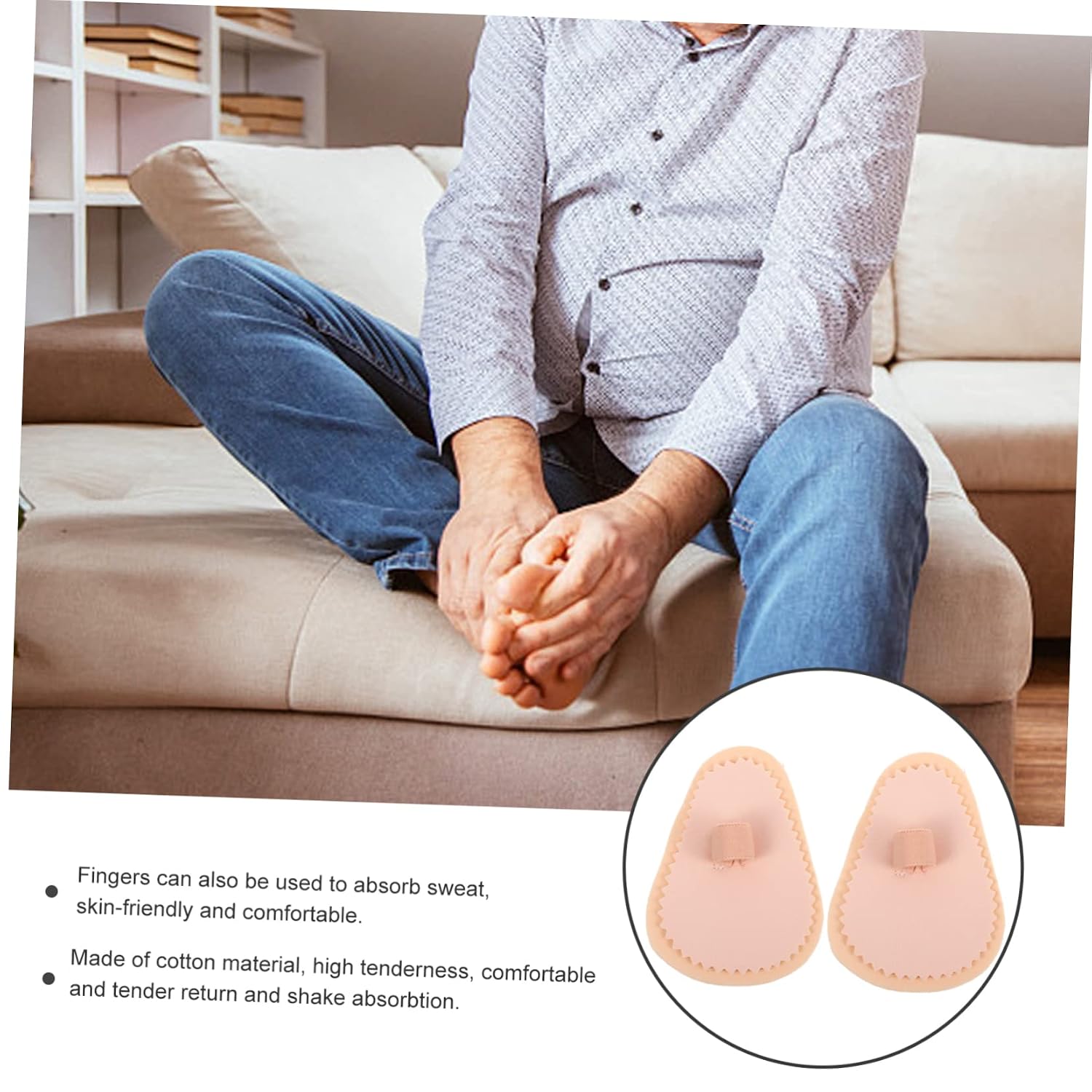 4pcs Hallux Correctors Practical Forefoot Toe Separators for Elastic Design for Comfort and Support for Bunion and Toe Alignment