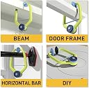VENTUREBELL Table Tennis Trainer Set with Wall Mount, 2 Paddles and 2 Balls Hanging Table Tennis Trainer Indoor for Kids Ping Pong Game Paddle Set for Kids 3-12 Years gallery image