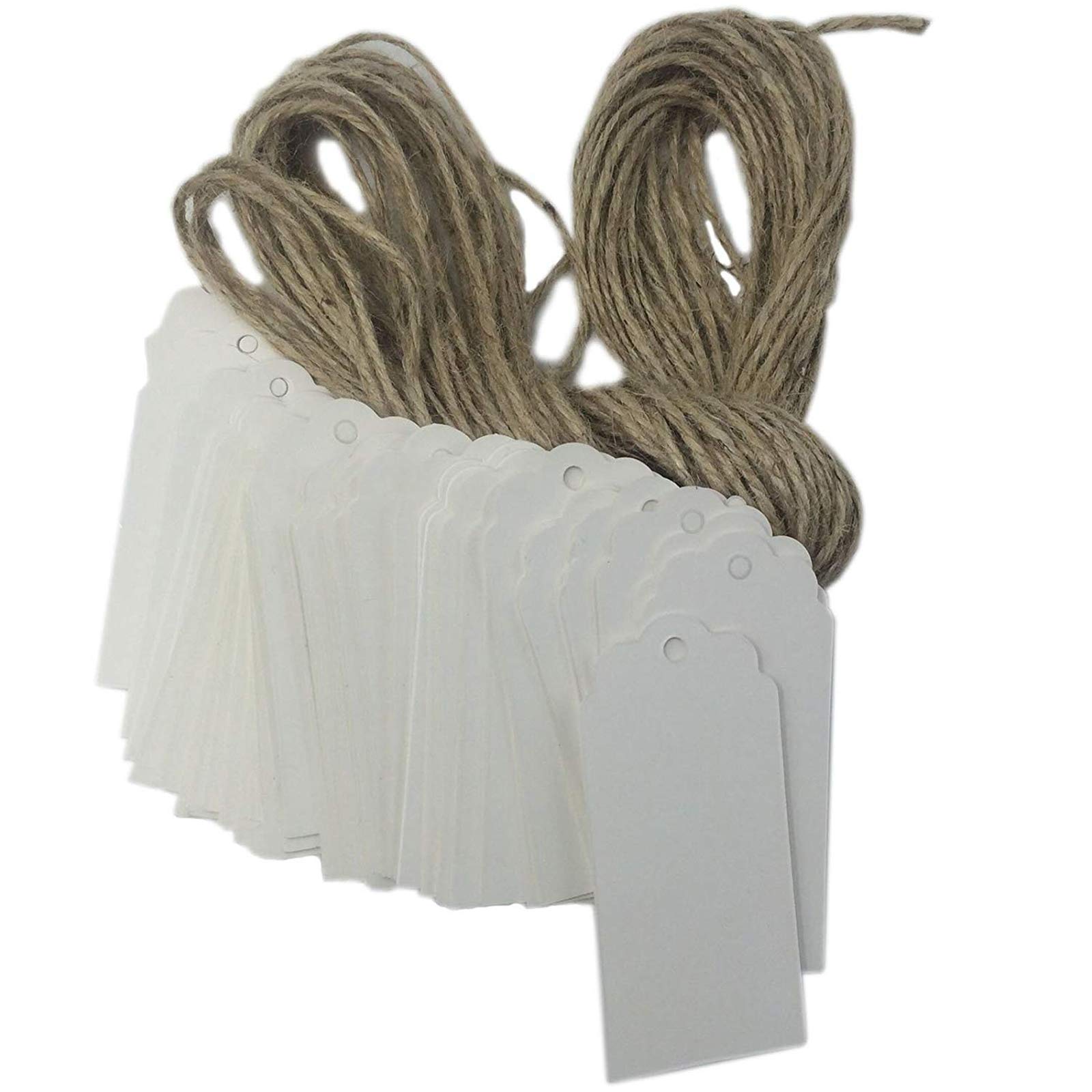 Étiquettes rectangulaires pour sachets de sucettes Musykrafties avec ficelle en jute x500