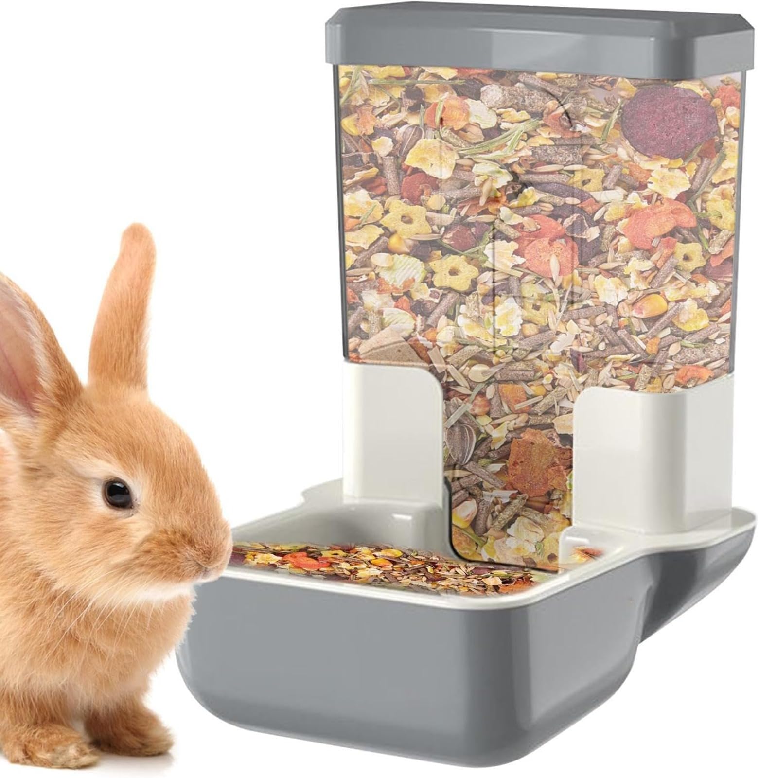 Distributeur Automatique Suspendu Pour Nourriture Et Eau – 1000 Ml, Idéal Lapins, Furets, Petits Animaux | Alimentation Par Gravité - 8