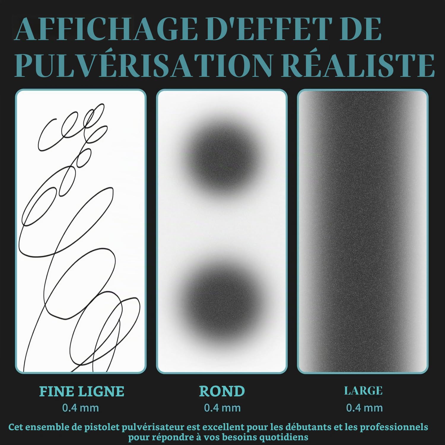 Kit d'Aérographe avec Compresseur 32 PSI, Ensemble d'Aérographe Double Action Multifonction Rechargeable Portable avec Coffret de 11 Peintures pour Airbrush, pour Nail, Peinture, Modelisme