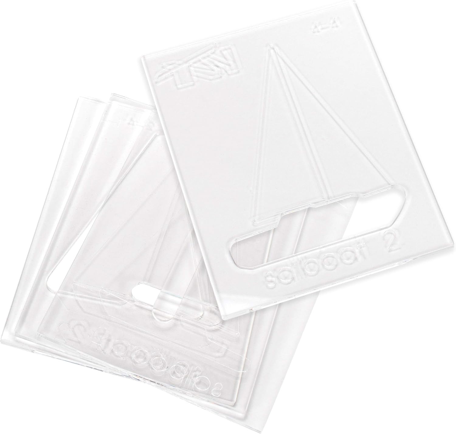 Sailboat Design 2 - Acrylic Router Inlay Templates for Precise Wood Inlay Designs by Tarter Woodworking (MLIS) Multiple Layer Inlay System, Guaranteed to Work with Router Inlay kit, Made in USA