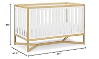 Vista 13 de Delta Children Tribeca - Cuna convertible 4 en 1, color blanco bianca/natural