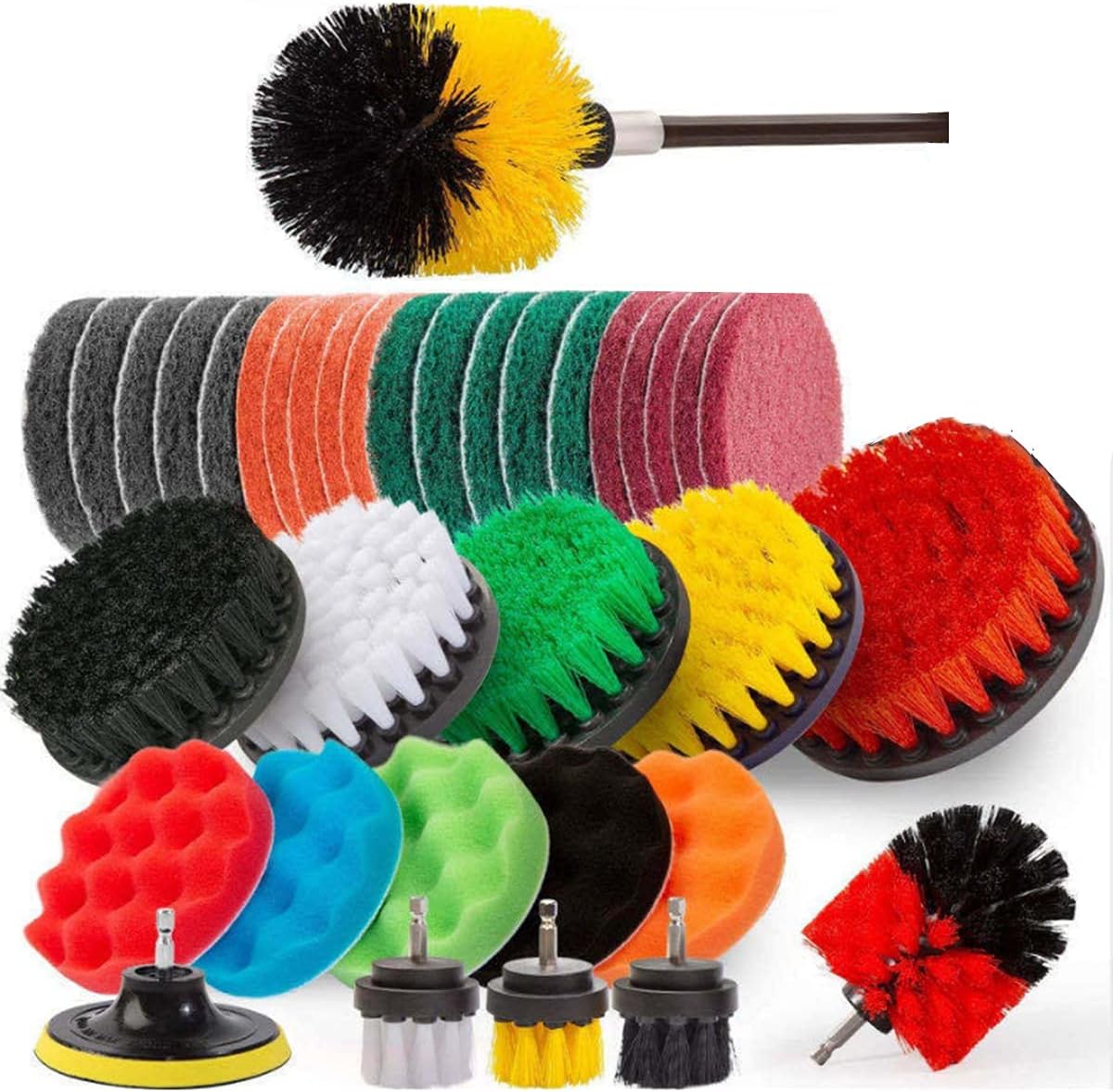 4 Pièces Brosse de Nettoyage Perceuse Électrique
