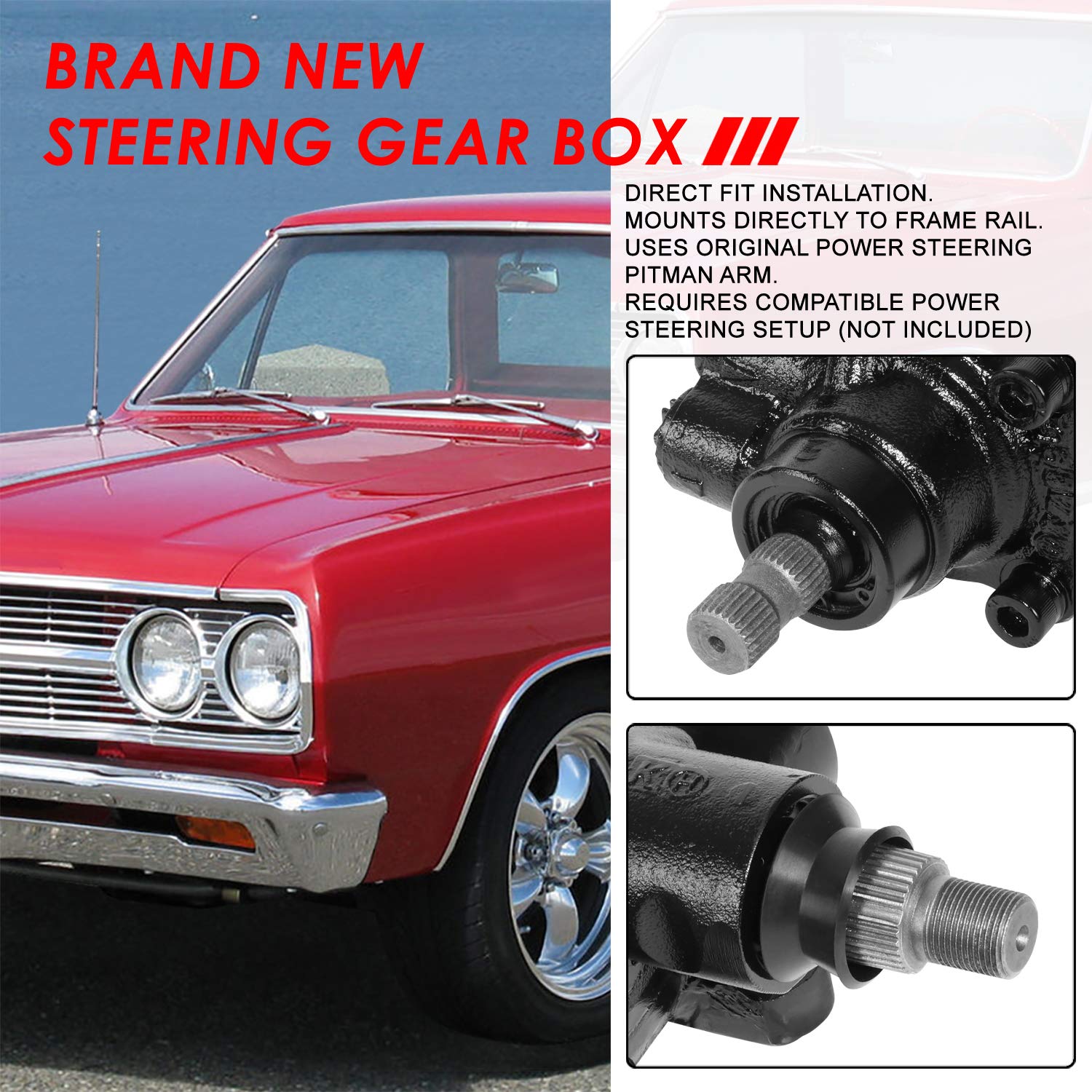 Amazon.com: Auto Dynasty 500 Series Power Steering Gear Box