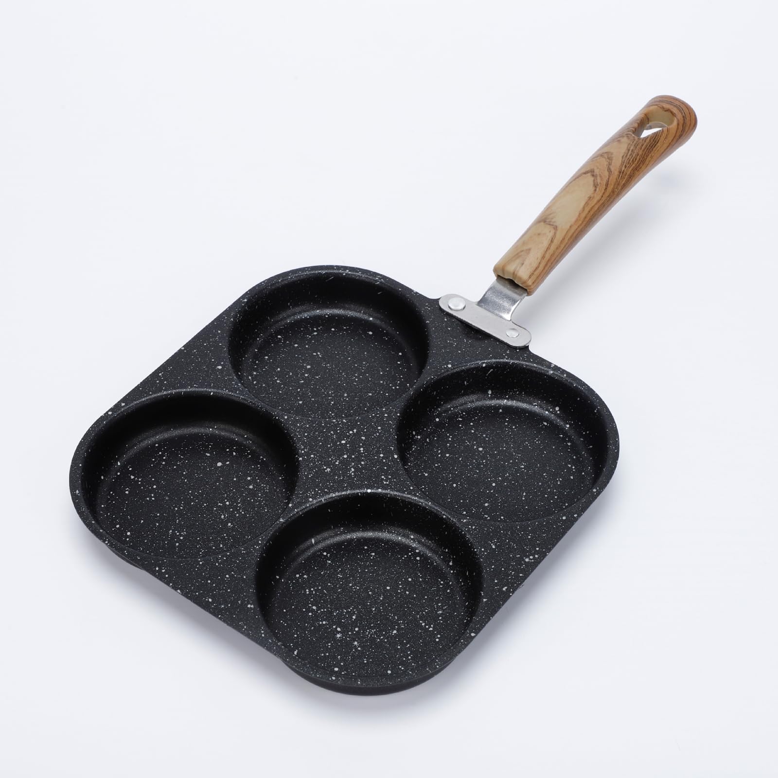 JORMEY 4-Cup Nonstick Omelette Pan & Breakfast Skillet – Aluminum Alloy Egg Cooker for Fried Eggs, Pancakes, Crepes| Induction/Gas/Electric Stovetop Compatible | Easy Clean