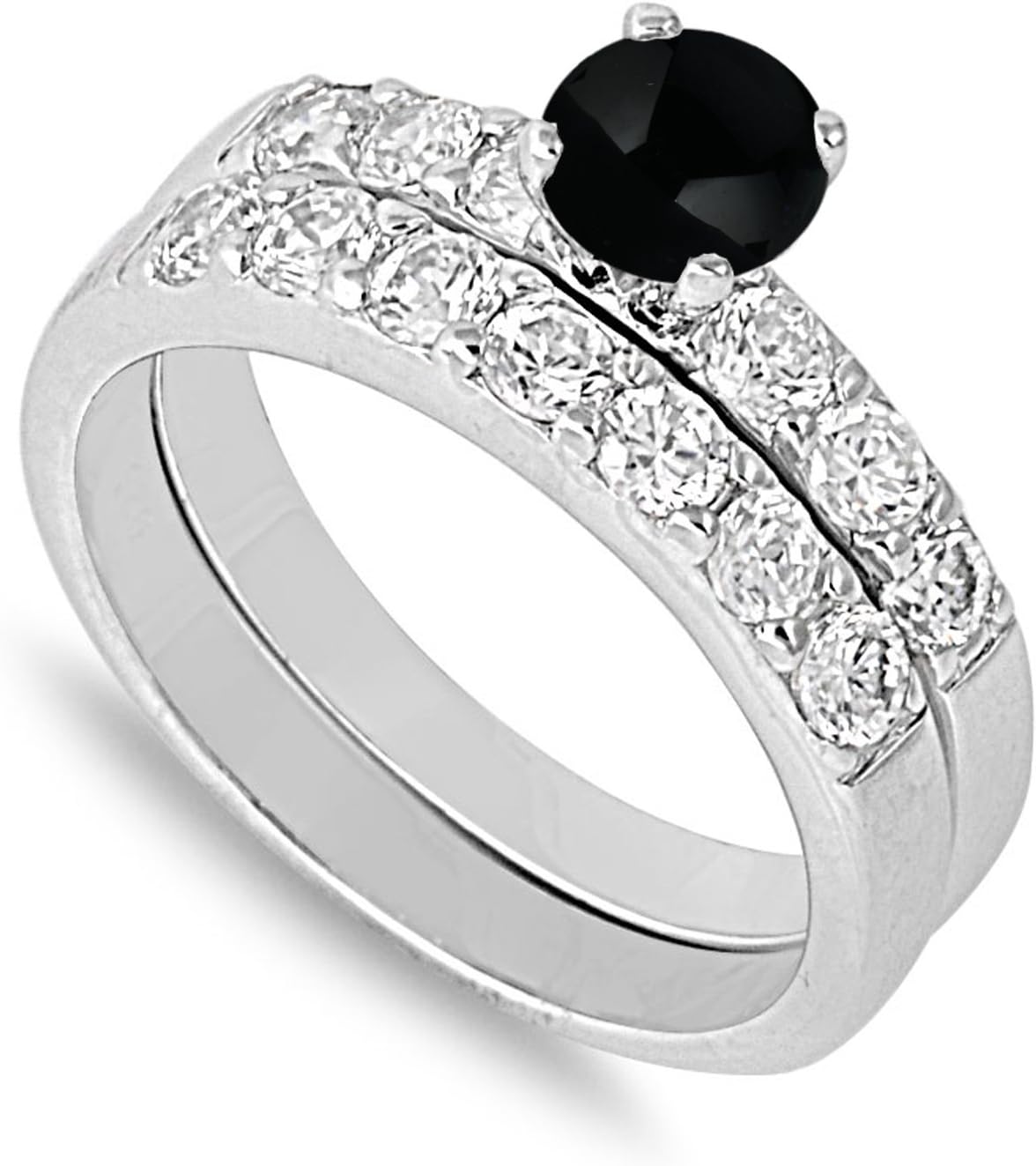 CHOOSE YOUR COLOR Sterling Silver Round Ring