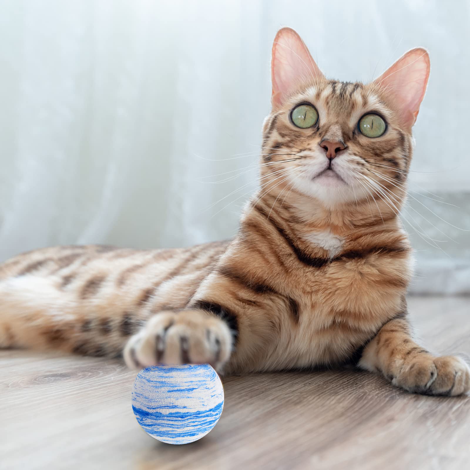 Palline Giocattolo Per Gatti Cobee - 12 Pezzi Arcobaleno, 3.5cm, In Schiuma EVA - Foto 11