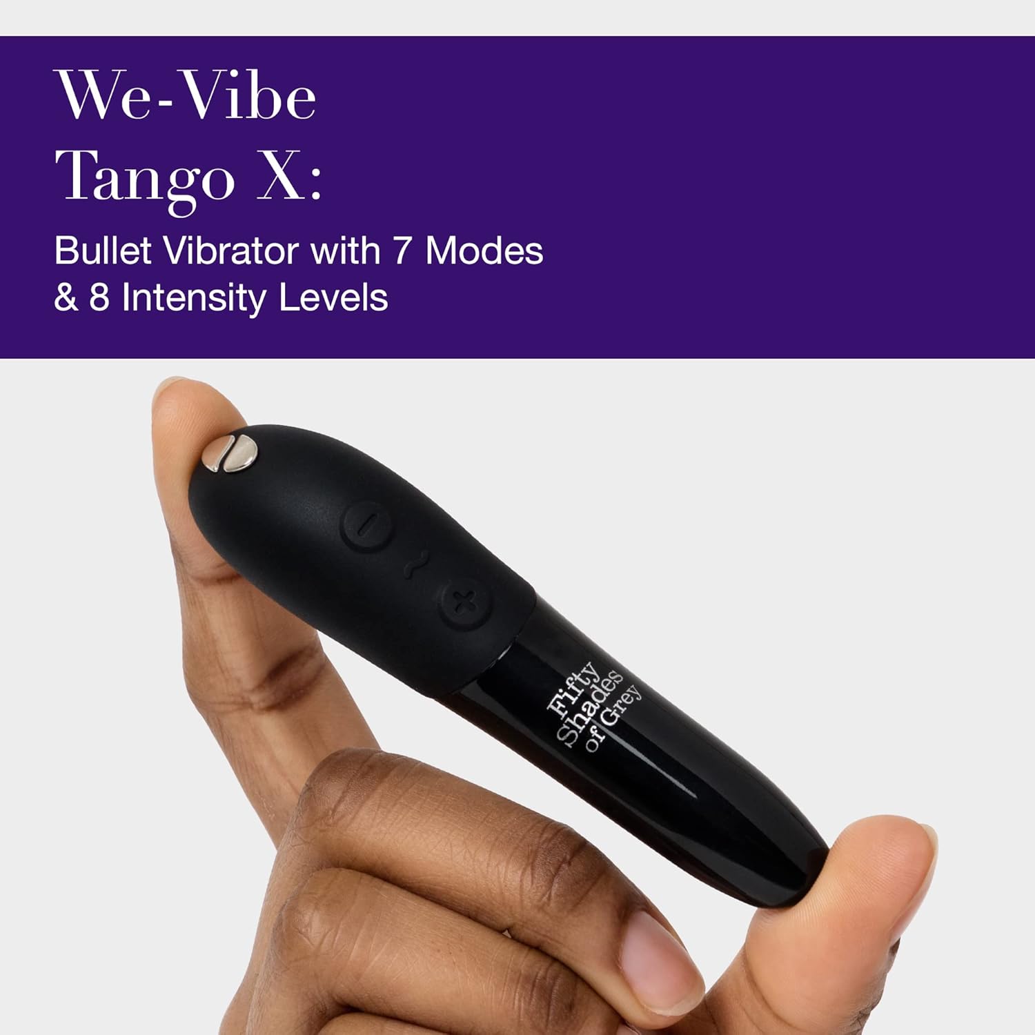 Fifty Shades of Grey Come to Bed Couples Kit – Adult Sex Toy Kit with Clitoral Bullet Vibrator, Crystal Anal Plug & Satin Blindfold – Vibrator Bullet with 8 Speeds - Rechargeable & Waterproof – 3pcs