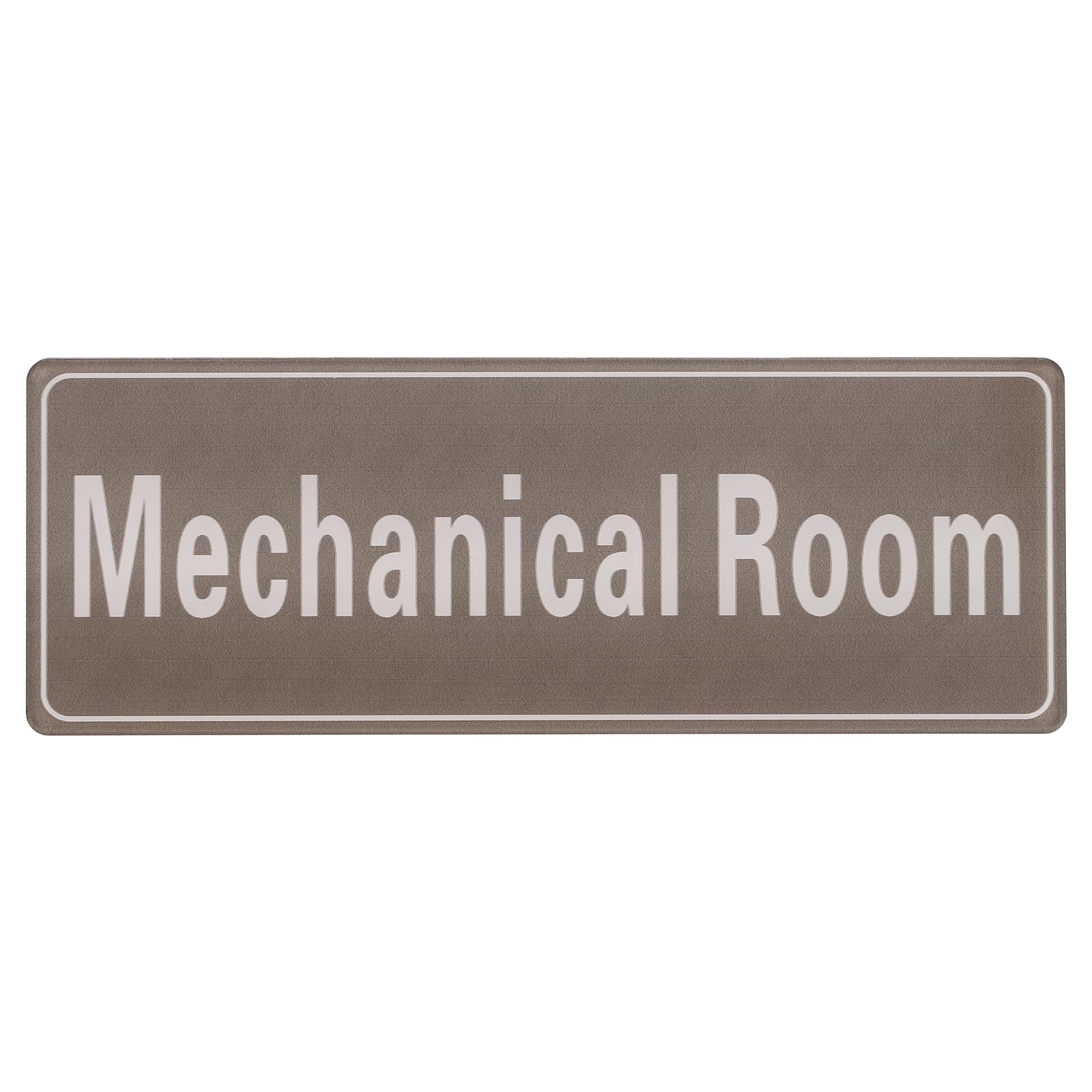 PATIKIL 9"x3" Mechanical Room Sign, 1Pcs Room Door Sign Self-Adhesive Door Sticker Acrylic Wall Signage Easy Installation for Indoor Outdoor Home Business, Gray with White Text