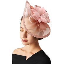 AQOKKA Women Fascinators Hats Flower Fascinators with Headband and Clip Tea Party Headwear for Women and Girls