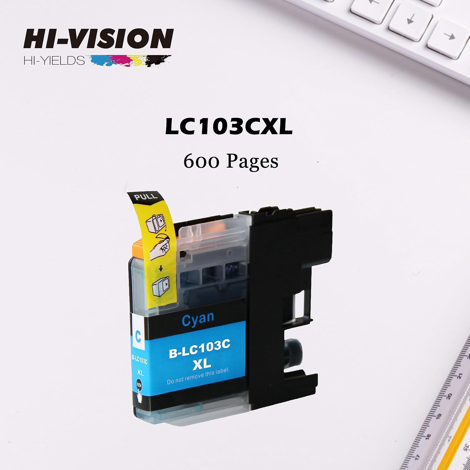 3 Pack Compatible LC-103 LC103XL High Yield Cyan Ink Cartridge Replacement for MFC-J870DW MFC-J470DW MFC-J450DW MFC-J4310DW J4410DW J6920DW J475DW Printers image 3
