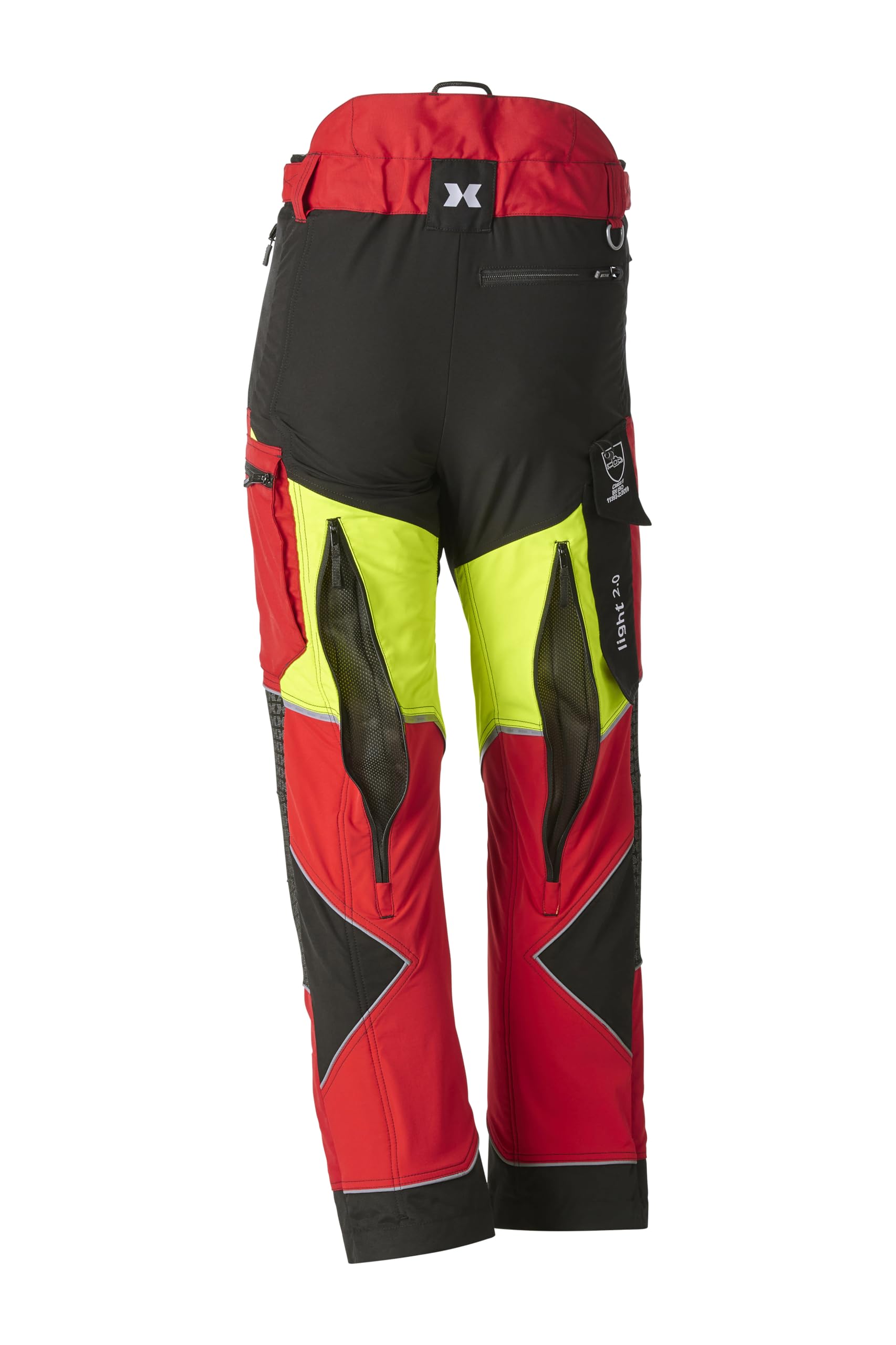 KOX Schnittschutzhose Light 2.0 Rot/Gelb | Typ A