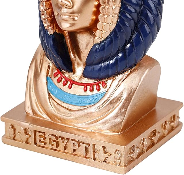 zhouyang Nefertiti Statue Head - Classical Egyptian Queen Nefertiti Bust Statue | Ancient Statue Desktop Ornament For Crafts Home Decoration Egyptian Decor