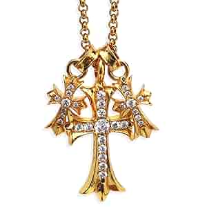 シルバー925 トリプルクロスペンダント クロスネックレス ✨希少✨ シルバー925 クロスペンダント