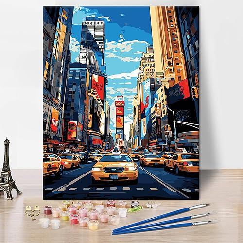 Miniatura 17 de Kit de pintura por números de playa con rocas para adultos, Moonbend DIY Kit de pintura al óleo, lienzo nocturno, pigmento acrílico, pintura de