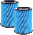 Paquet de 2 VF5000 Filtre compatible avec Ridgid Shop Vac Filtre 6-20 Gallon Aspirateur sec humide, 3 Filtre à vide plissé de couche WD1450 WD0970 WD1270 WD09700 WD06700 WD1680 WD1851 WD1956