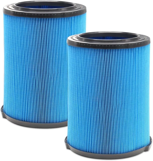 Paquet de 2 VF5000 Filtre compatible avec Ridgid Shop Vac Filtre 6-20 Gallon Aspirateur sec humide, 3 Filtre à vide plissé de couche WD1450 WD0970 WD1270 WD09700 WD06700 WD1680 WD1851 WD1956