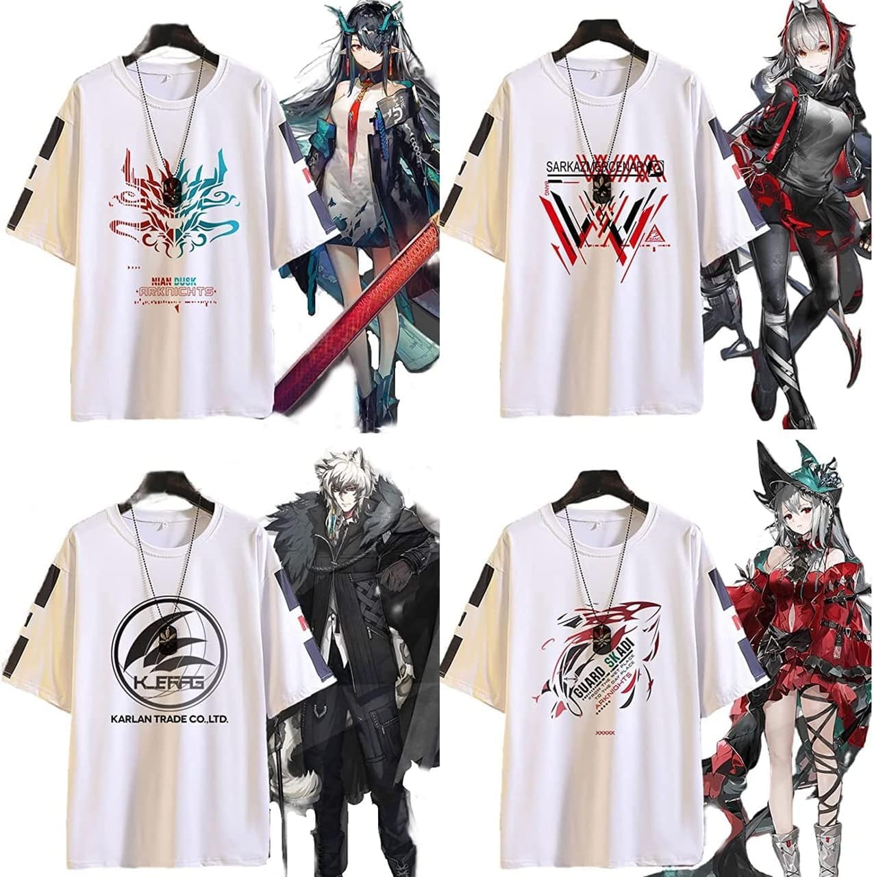 Amazon.co.jp: [INEOUT] アークナイツ tシャツ メンズ 半袖 夏服 丸襟