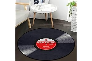 Vinyl Record Round Rugs for Living Room Décor and Perfect Floor Covering