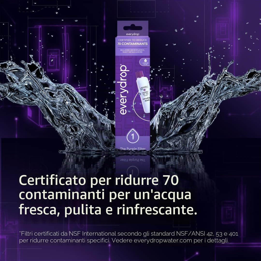 EveryDrop by Whirlpool EDR1RXD1 - Filtro dell'acqua per frigorifero, colore: viola