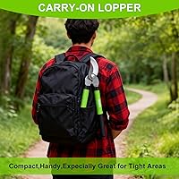 Vista 5 de YIAD Garden Shears Set, Pruning Shears & Steel Blade Loppers for Gardening, 1.5-Inch Cutting Capacity Labor Saving Tree Trimmer, Heavy Duty Garden