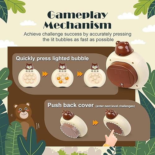 Miniatura 7 de Juguete Pop Pro Fidget para niños de viaje rápido  Consola de tablero de mano con luz  Juguetes sensoriales para edades de 3, 4, 5 a 7 años, regalos