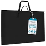 ZKOO Light Weight Art Portfolio Bag, 36 x 48 Extra Large Art Portfolio Case Light Weight Waterproof Poster, Studio Collection Tote for Artwork, Poster, Sketch Drawing, Canvas (36