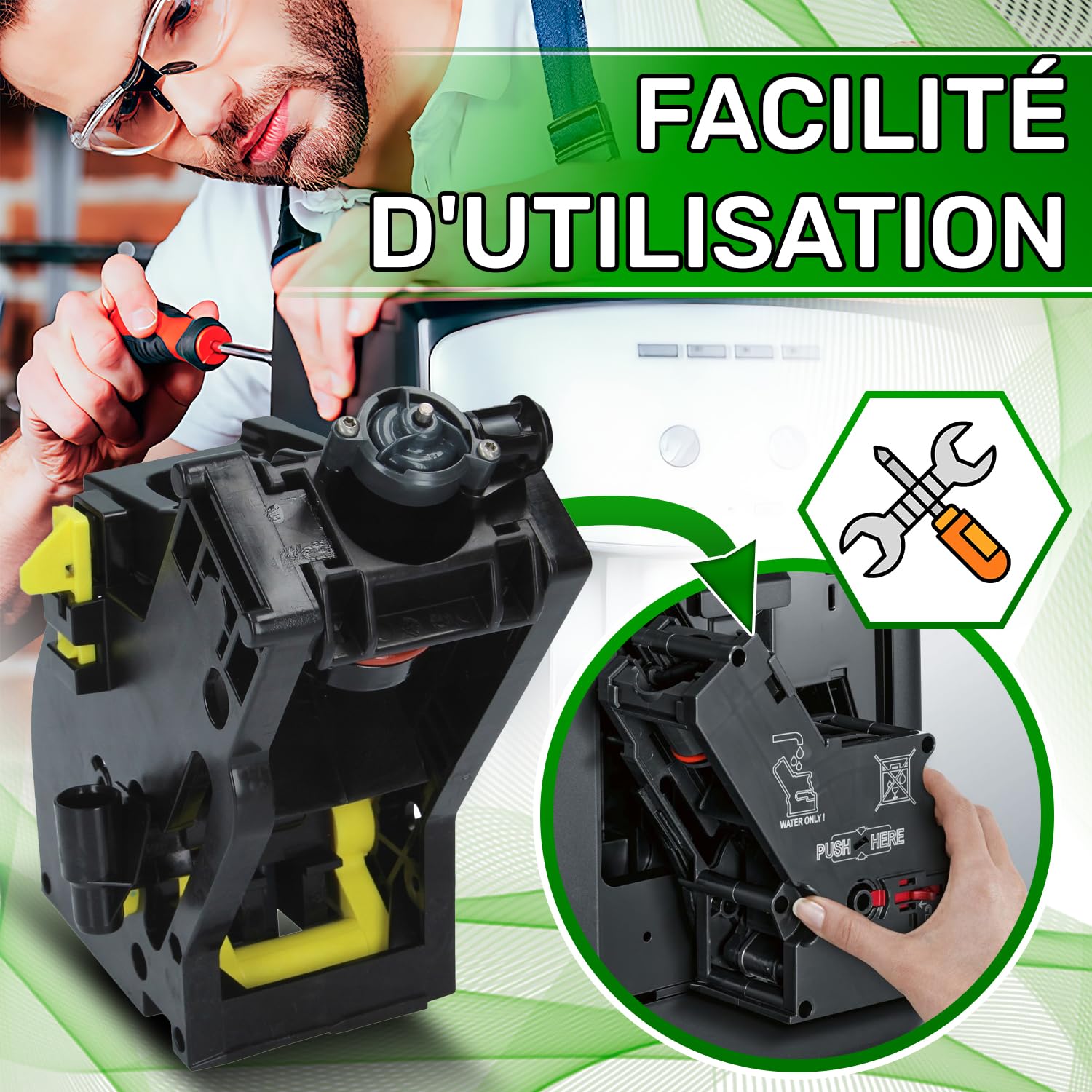 Groupe de Machine a Cafe 8gr 5bar 421944093343 pour Gaggia pour Philips