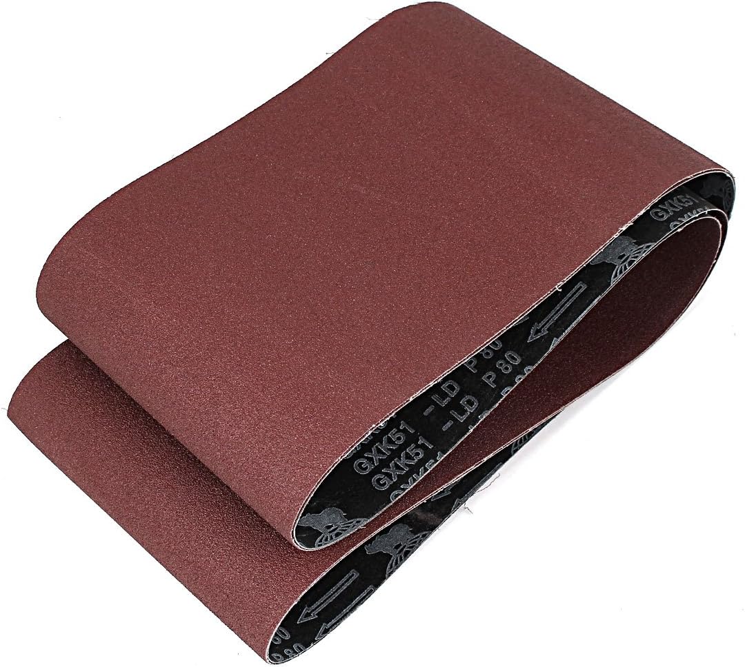 1520mmx200mm 80 Abrasive Wheels & Discs Grit Abrasive Sanding Belt Flap Wheels Sandpaper 2pcs