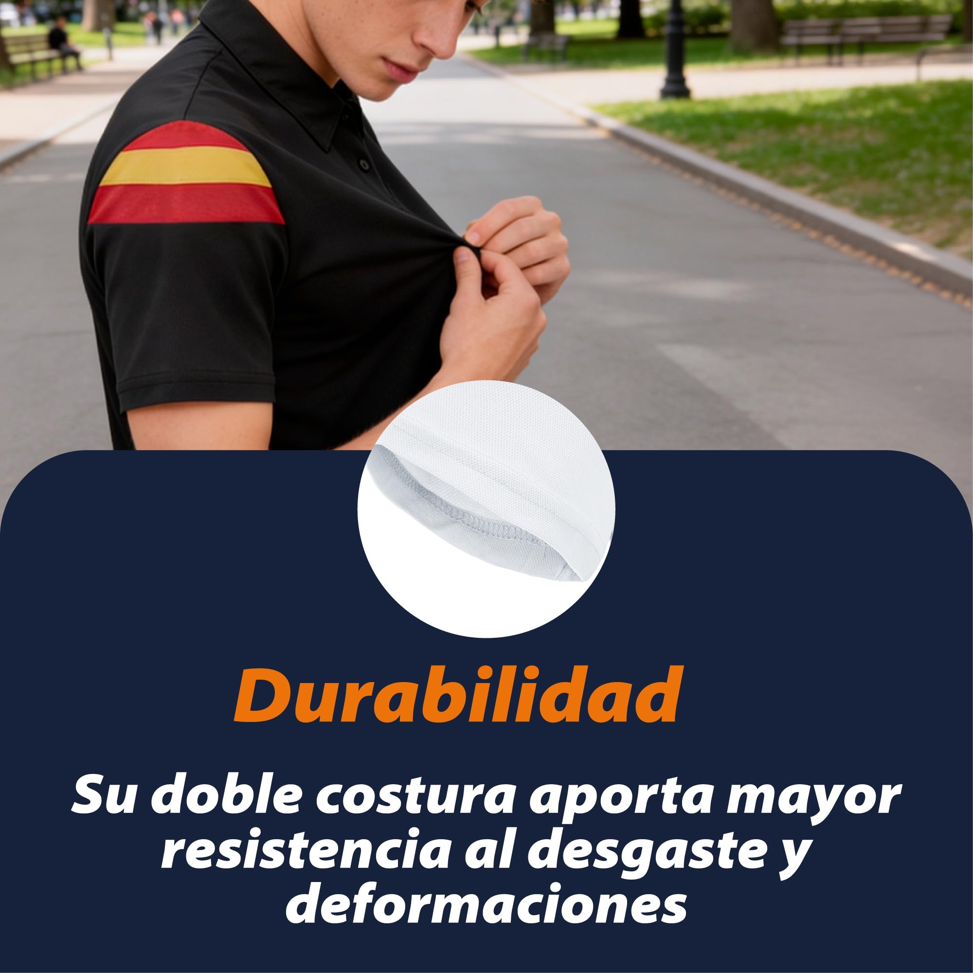 Polo Deportivo Falcon - 145g de Poliester técnico - 100% Transpirable - Versátil, cómodo y Ligero - Fácil Planchado y Mayor Durabilidad