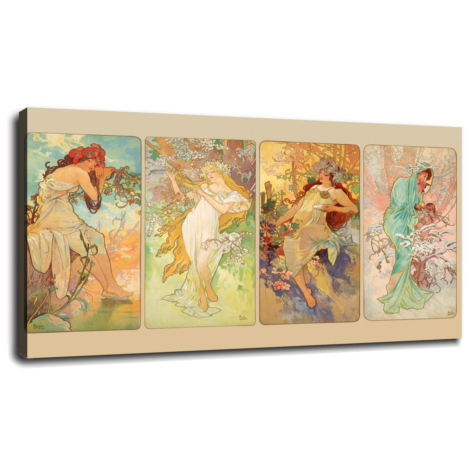 Poster Toile Alphonse Mucha – Illustration Art Nouveau – Amu15 – Impression Neuve