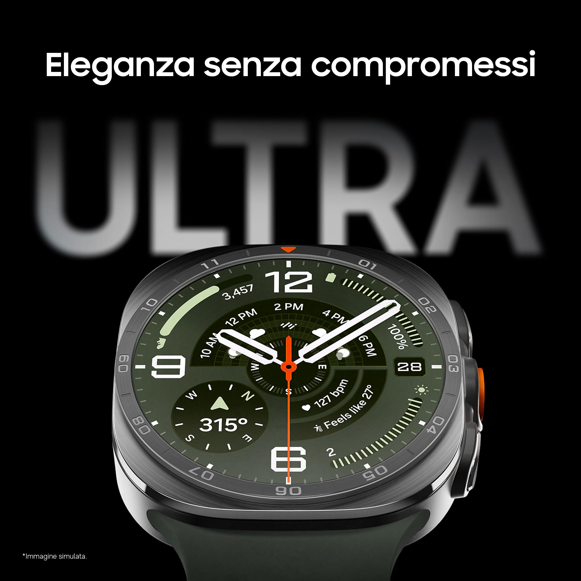 Samsung Galaxy Watch Ultra2, 47mm, Titanium Gray, LTE [Versione Italiana] | Design Resistente, 800mAh, IP69K, Luminosità 5000nit, Trail Run, Diving,10 ATM, SOS, Punteggio Energetico, Benessere Cardiaco