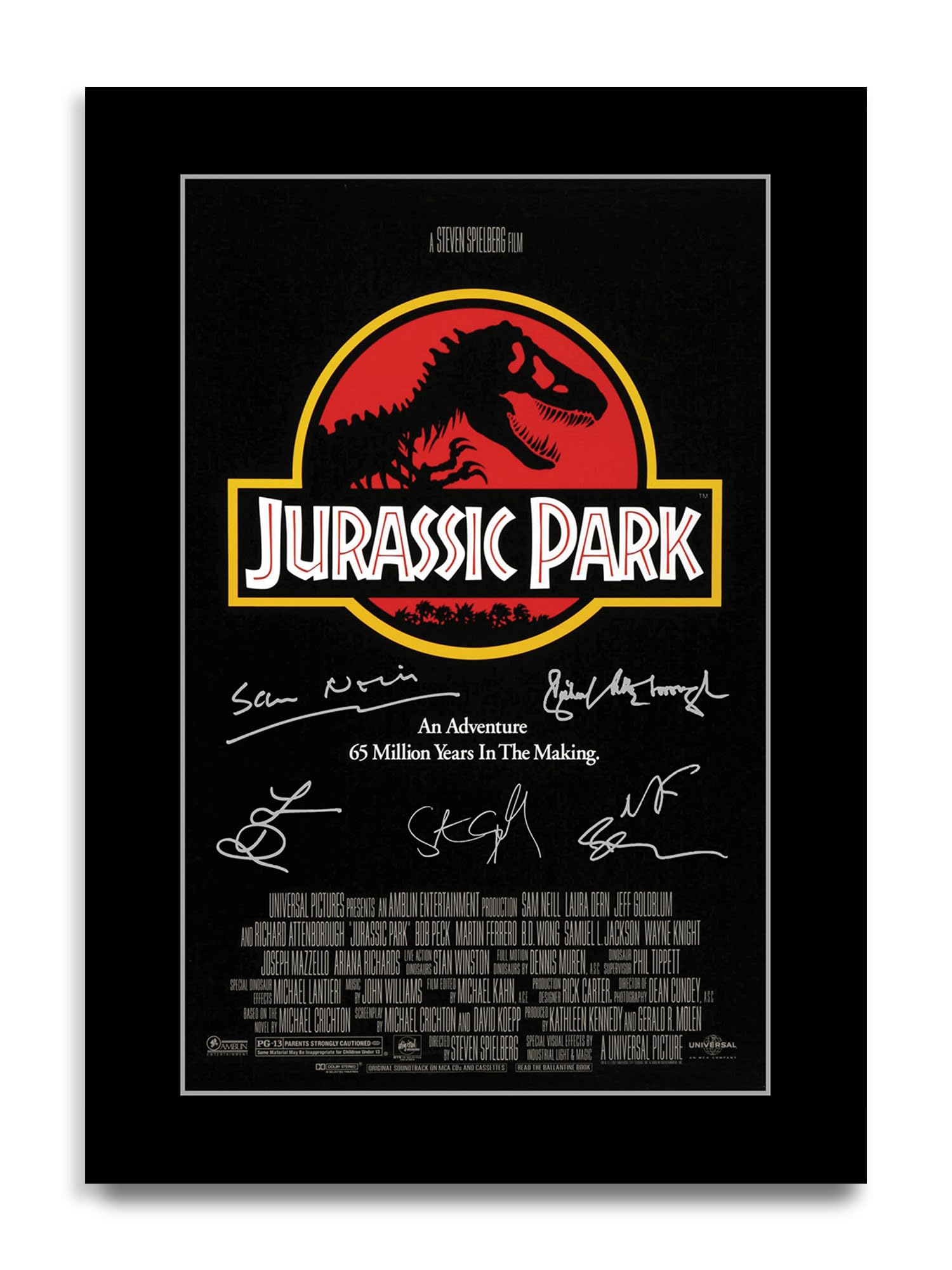 HWC Trading Jurassic Park Gifts Printed Poster Signed Autograph Picture for Movie Memorabilia Fans (ID-003329) - A4 Print Only