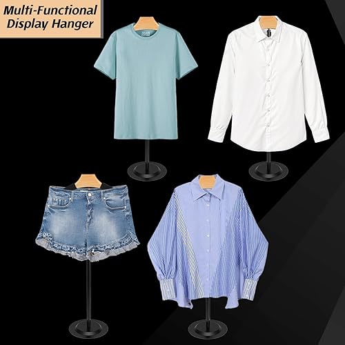 Miniatura 7 de AojSup Paquete de 2 soportes de exhibición de camisas, soporte de exhibición de camisetas para proveedores, soportes de exhibición de ropa ajustable