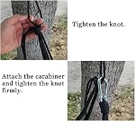 Camping Hammock - Double/Single Size Lightweight Nylon Hammock 660lbs Capacity - Portable for Backpacking, Hiking, Travel - Breathable & Quick-Drying Parachute Fabric 300x200cm(Orange)