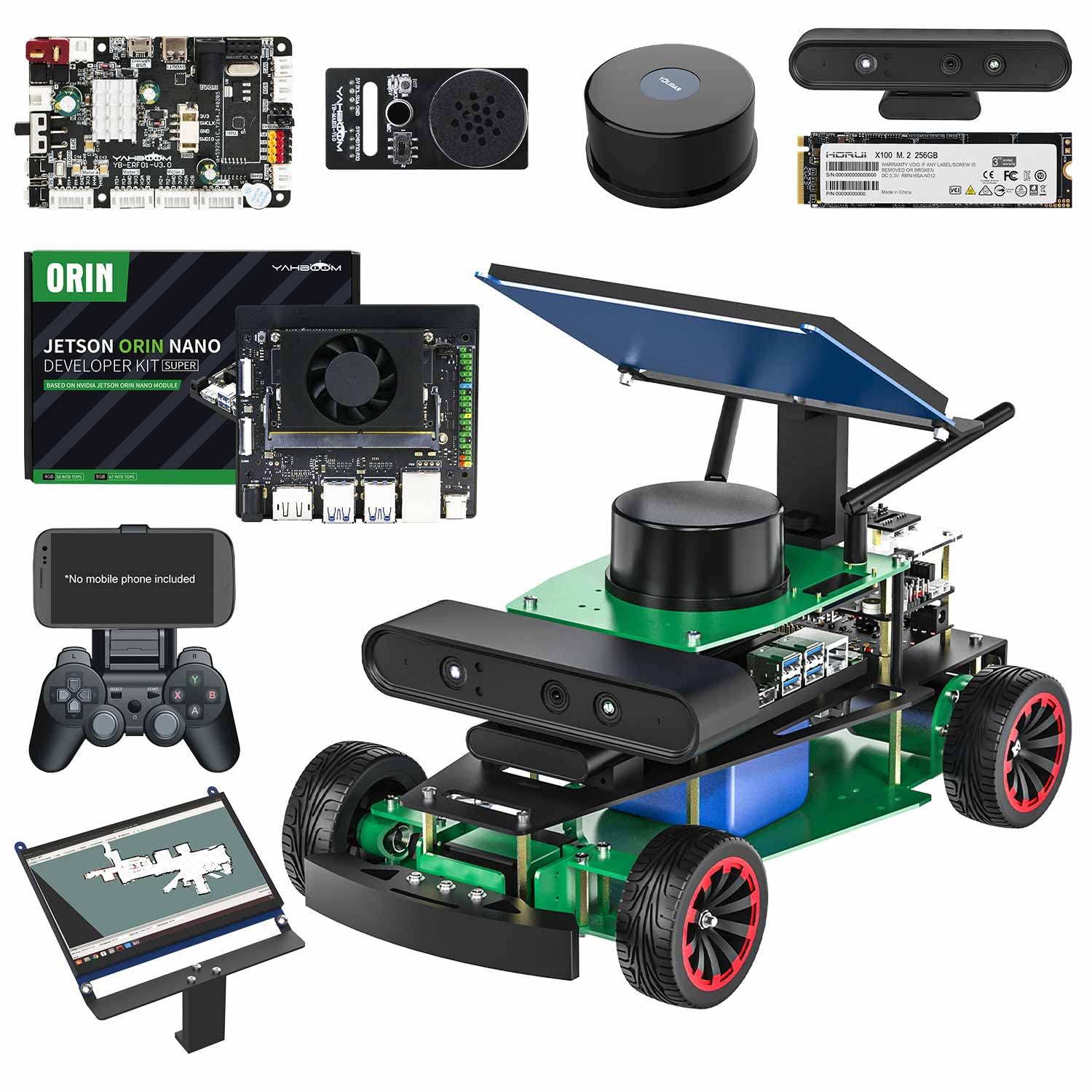 Amazon.com: Yahboom Jetson Orin Nano Super AI Smart Robotic Car